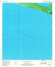 Hackberry Beach Louisiana Historical topographic map, 1:24000 scale, 7.5 X 7.5 Minute, Year 1982
