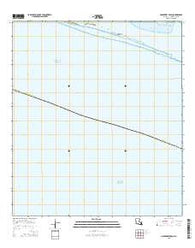 Hackberry Beach Louisiana Current topographic map, 1:24000 scale, 7.5 X 7.5 Minute, Year 2015
