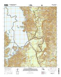 Haddens Louisiana Current topographic map, 1:24000 scale, 7.5 X 7.5 Minute, Year 2015