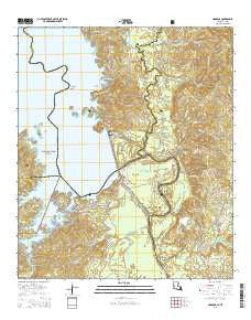 Haddens Louisiana Current topographic map, 1:24000 scale, 7.5 X 7.5 Minute, Year 2015