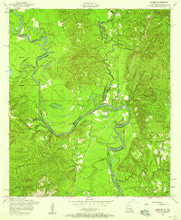 Haddens Louisiana Historical topographic map, 1:24000 scale, 7.5 X 7.5 Minute, Year 1954