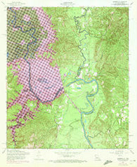 Haddens Louisiana Historical topographic map, 1:24000 scale, 7.5 X 7.5 Minute, Year 1954
