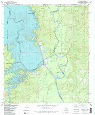 Haddens Louisiana Historical topographic map, 1:24000 scale, 7.5 X 7.5 Minute, Year 1985