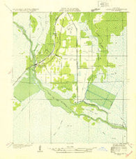 Hahnville SW Louisiana Historical topographic map, 1:31680 scale, 7.5 X 7.5 Minute, Year 1932