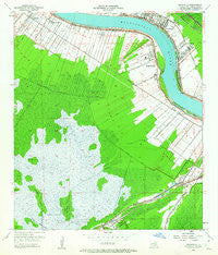 Hahnville Louisiana Historical topographic map, 1:24000 scale, 7.5 X 7.5 Minute, Year 1952
