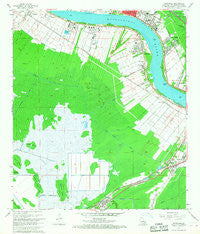 Hahnville Louisiana Historical topographic map, 1:24000 scale, 7.5 X 7.5 Minute, Year 1967