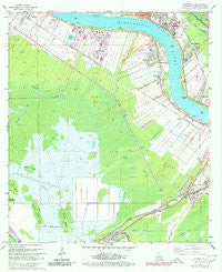 Hahnville Louisiana Historical topographic map, 1:24000 scale, 7.5 X 7.5 Minute, Year 1967