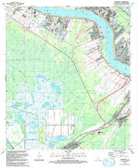 Hahnville Louisiana Historical topographic map, 1:24000 scale, 7.5 X 7.5 Minute, Year 1992