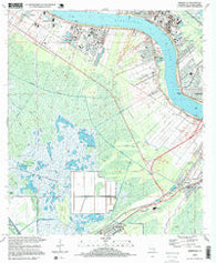Hahnville Louisiana Historical topographic map, 1:24000 scale, 7.5 X 7.5 Minute, Year 1995