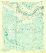 Hahnville Louisiana Historical topographic map, 1:62500 scale, 15 X 15 Minute, Year 1891