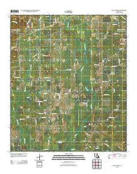 Hall Summit Louisiana Historical topographic map, 1:24000 scale, 7.5 X 7.5 Minute, Year 2012