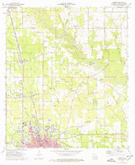 Hammond Louisiana Historical topographic map, 1:24000 scale, 7.5 X 7.5 Minute, Year 1974