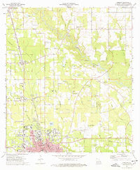 Hammond Louisiana Historical topographic map, 1:24000 scale, 7.5 X 7.5 Minute, Year 1974