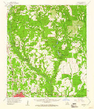 Hammond Louisiana Historical topographic map, 1:62500 scale, 15 X 15 Minute, Year 1959
