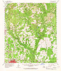 Hammond Louisiana Historical topographic map, 1:62500 scale, 15 X 15 Minute, Year 1959