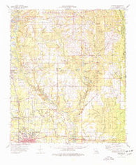 Hammond Louisiana Historical topographic map, 1:62500 scale, 15 X 15 Minute, Year 1974