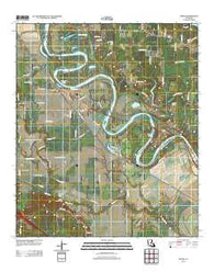 Hanna Louisiana Historical topographic map, 1:24000 scale, 7.5 X 7.5 Minute, Year 2012