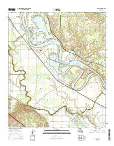 Hanna Louisiana Current topographic map, 1:24000 scale, 7.5 X 7.5 Minute, Year 2015