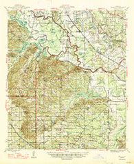 Hanna Louisiana Historical topographic map, 1:62500 scale, 15 X 15 Minute, Year 1947