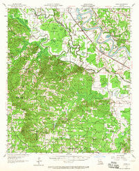 Hanna Louisiana Historical topographic map, 1:62500 scale, 15 X 15 Minute, Year 1957