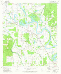 Harmon Louisiana Historical topographic map, 1:24000 scale, 7.5 X 7.5 Minute, Year 1980