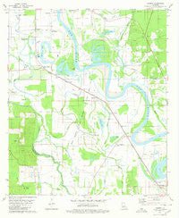 Harmon Louisiana Historical topographic map, 1:24000 scale, 7.5 X 7.5 Minute, Year 1980
