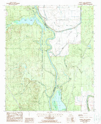 Harrell Lake Louisiana Historical topographic map, 1:24000 scale, 7.5 X 7.5 Minute, Year 1988