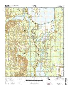 Harrell Lake Louisiana Current topographic map, 1:24000 scale, 7.5 X 7.5 Minute, Year 2015