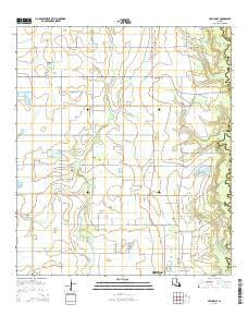 Hathaway Louisiana Current topographic map, 1:24000 scale, 7.5 X 7.5 Minute, Year 2015