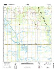 Hayes Louisiana Current topographic map, 1:24000 scale, 7.5 X 7.5 Minute, Year 2015