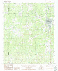 Haynesville West Louisiana Historical topographic map, 1:24000 scale, 7.5 X 7.5 Minute, Year 1986