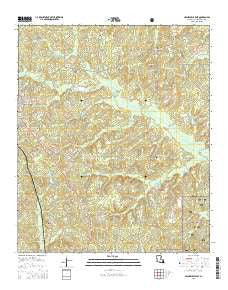 Haynesville East Louisiana Current topographic map, 1:24000 scale, 7.5 X 7.5 Minute, Year 2015