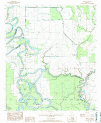 Hebert Louisiana Historical topographic map, 1:24000 scale, 7.5 X 7.5 Minute, Year 1983