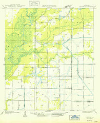 Hecker Louisiana Historical topographic map, 1:31680 scale, 7.5 X 7.5 Minute, Year 1950