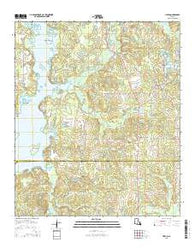 Heflin Louisiana Current topographic map, 1:24000 scale, 7.5 X 7.5 Minute, Year 2015