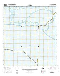 Hell Hole Bayou Louisiana Current topographic map, 1:24000 scale, 7.5 X 7.5 Minute, Year 2015