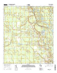 Hickory Louisiana Current topographic map, 1:24000 scale, 7.5 X 7.5 Minute, Year 2015