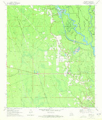 Hickory Louisiana Historical topographic map, 1:24000 scale, 7.5 X 7.5 Minute, Year 1971