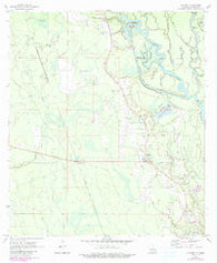 Hickory Louisiana Historical topographic map, 1:24000 scale, 7.5 X 7.5 Minute, Year 1971