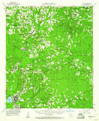 Hodge Louisiana Historical topographic map, 1:62500 scale, 15 X 15 Minute, Year 1953