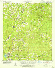 Hodge Louisiana Historical topographic map, 1:62500 scale, 15 X 15 Minute, Year 1953