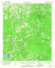 Hodge Louisiana Historical topographic map, 1:62500 scale, 15 X 15 Minute, Year 1953