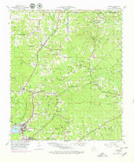 Hodge Louisiana Historical topographic map, 1:62500 scale, 15 X 15 Minute, Year 1953
