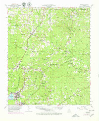 Hodge Louisiana Historical topographic map, 1:62500 scale, 15 X 15 Minute, Year 1953
