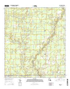 Holden Louisiana Current topographic map, 1:24000 scale, 7.5 X 7.5 Minute, Year 2015
