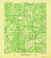 Hollis Creek Louisiana Historical topographic map, 1:31680 scale, 7.5 X 7.5 Minute, Year 1938