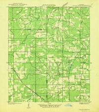 Hollis Creek Louisiana Historical topographic map, 1:31680 scale, 7.5 X 7.5 Minute, Year 1938
