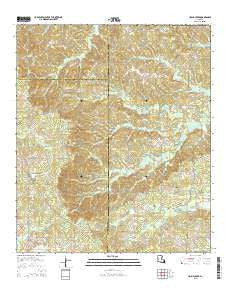 Hollis Creek Louisiana Current topographic map, 1:24000 scale, 7.5 X 7.5 Minute, Year 2015
