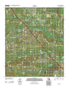Holly Louisiana Historical topographic map, 1:24000 scale, 7.5 X 7.5 Minute, Year 2012