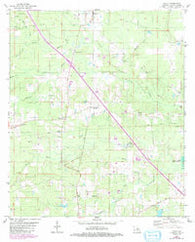 Holly Louisiana Historical topographic map, 1:24000 scale, 7.5 X 7.5 Minute, Year 1980